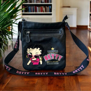 BETTY BOOP Crossbody Bag - Black & Pink